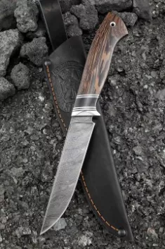 Нож Ирбис-2 дамаск рукоять венге