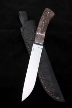 Нож Карачаевский бичак (бычак) Elmax карельская береза коричневая