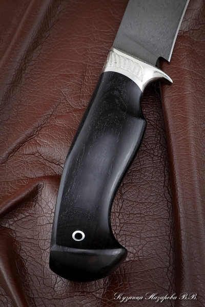 Knife Pathfinder H12MF handle black hornbeam nickel silver