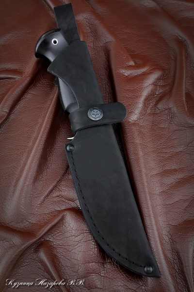 Knife Pathfinder H12MF handle black hornbeam nickel silver