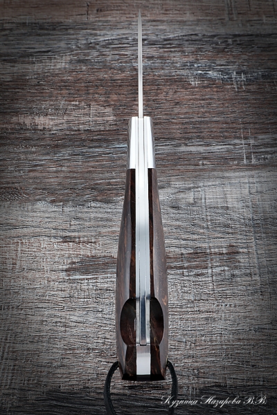 Нож складной Орел сталь Elmax накладки карельская береза (коричневая)