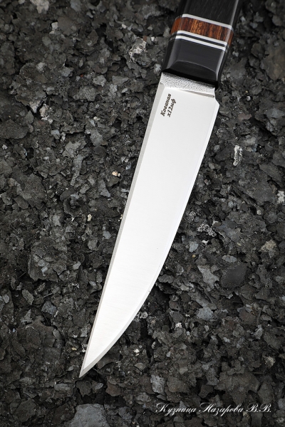 Нож Джур Х12МФ рукоять G10 черная, железное дерево, черный граб