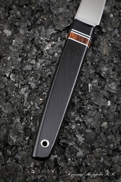 Нож Джур Х12МФ рукоять G10 черная, железное дерево, черный граб