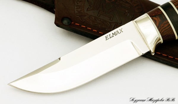 Нож Беркут ELMAX мельхиор наборная венге черный граб