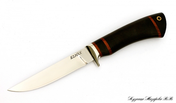 Нож Кардинал ELMAX мельхиор наборная черный граб