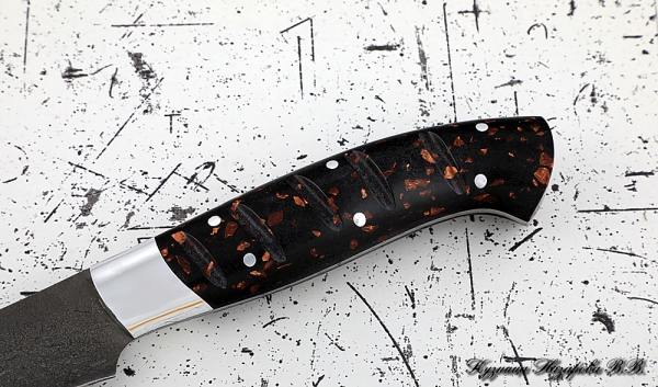 Knife Chef No. 7 steel H12MF handle acrylic brown
