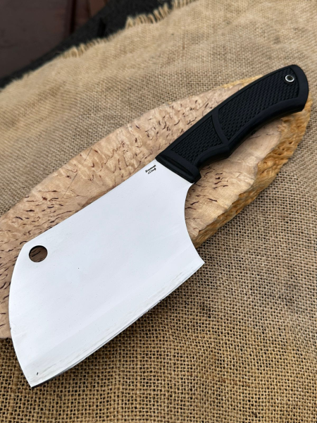 Нож Тяпка из стали х12мф, рукоять полимер