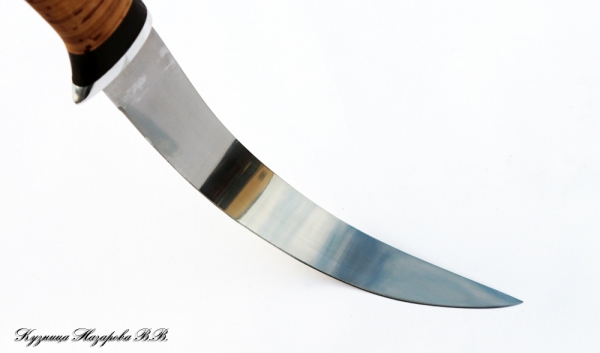 Нож Касатка большая филейный 95х18 береста