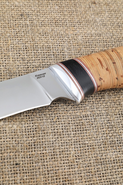 Hangar knife 95x18 handle birch bark