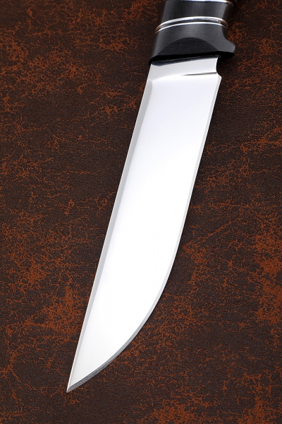 Нож Овод Х12МФ рукоять карбон венге черный граб (New)