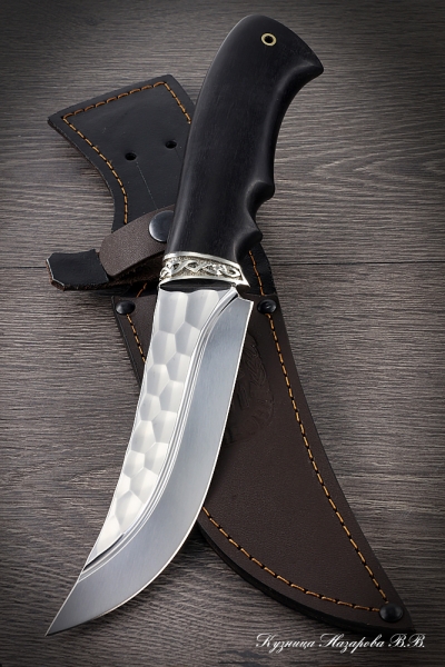 Hunting knife Elephant 95h18 melchior stone black hornbeam