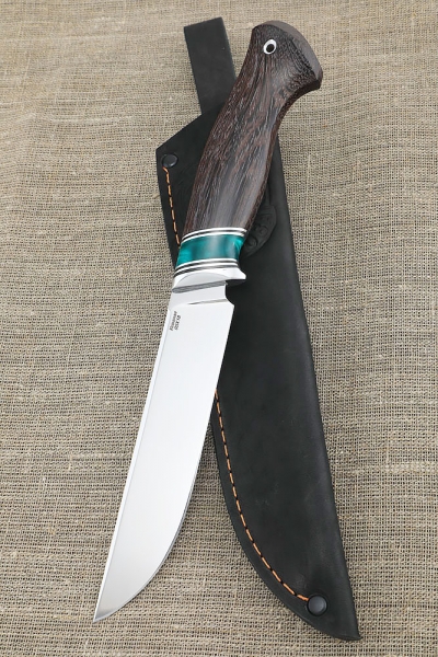 Нож Овод 95х18 рукоять акрил зеленый и венге (NEW)