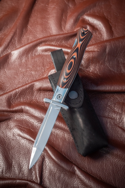 Нож складной (кортик) "СССР" сталь Х12МФ, рукоять G10 красно-черная