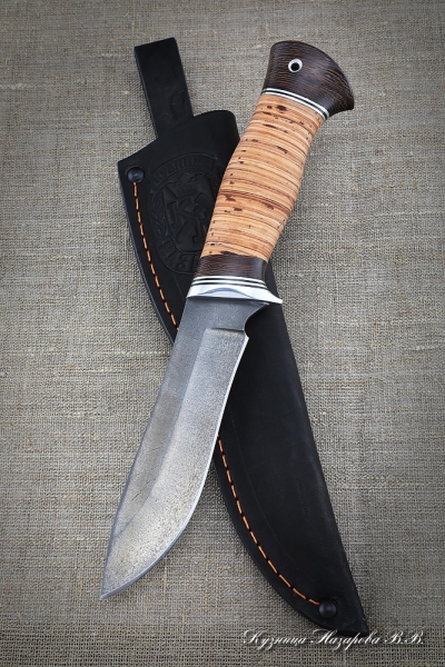 Hangar knife H12MF handle birch bark