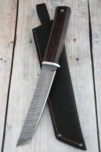 Knife Tanto damascus wenge