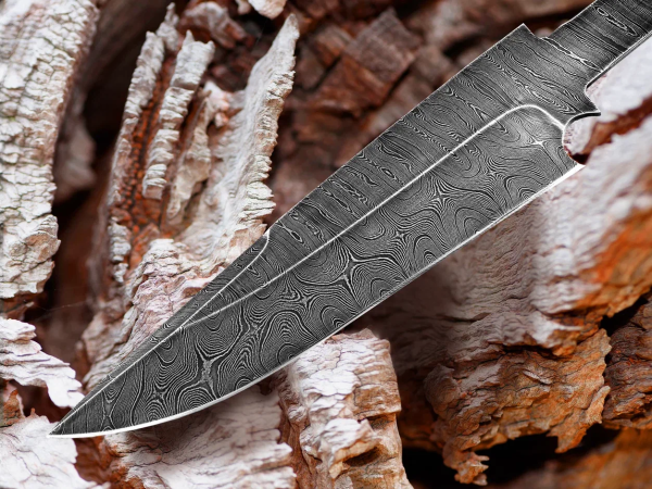 The blade of the Bison Damascus