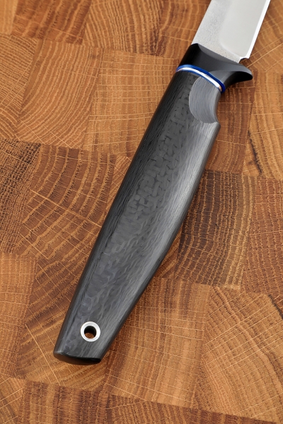 Нож Ферзь М390 рукоять G10 черная, карбон