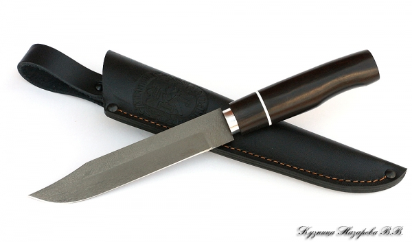 Нож финка Сапера х12мф черный граб