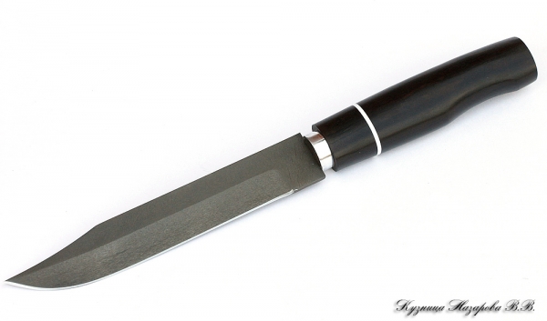 Нож финка Сапера х12мф черный граб