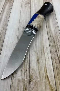Нож Варан D2 — наборная рукоять: карельская береза, черный граб